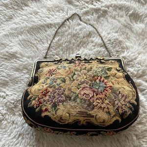 Vintage needle point handbag